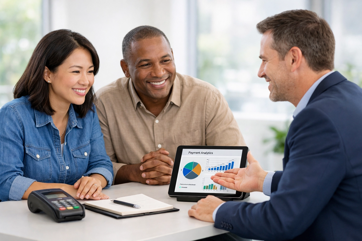 Payment processing consultant advising merchants on surcharging strategies