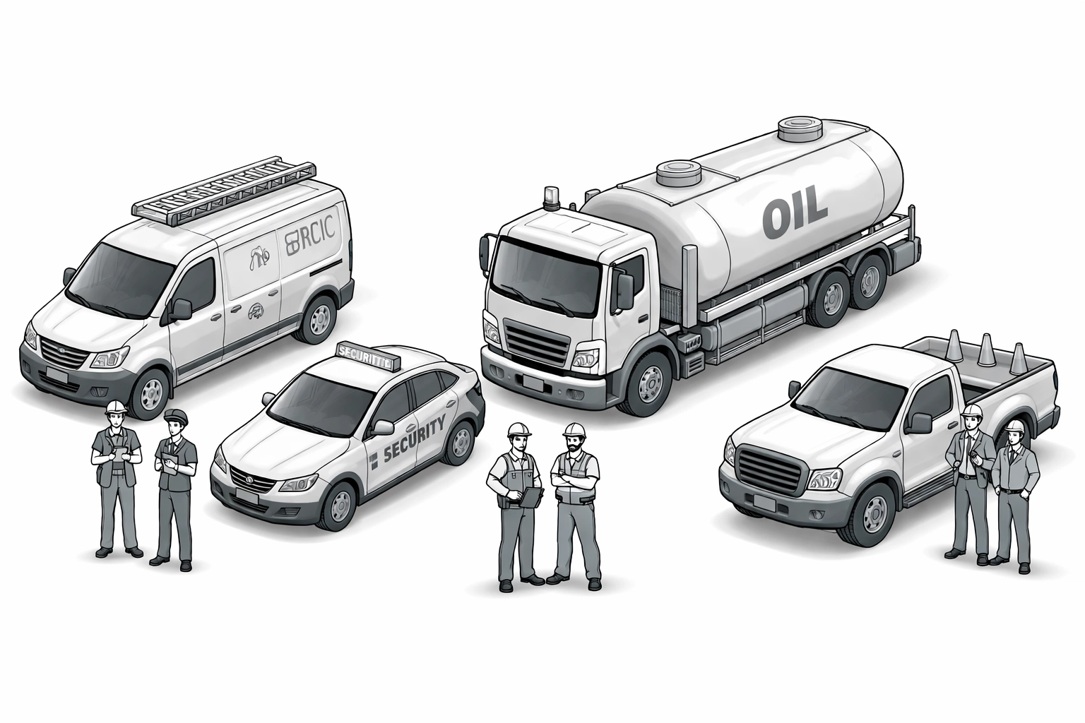 Service, security, oil field, and construction businesses with teams benefiting from payroll funding