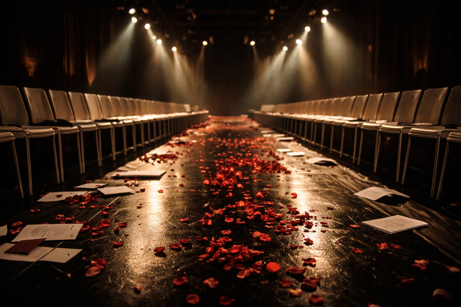 Empty fashion runway after a show, symbolizing changing opportunities for independent designers in 2026