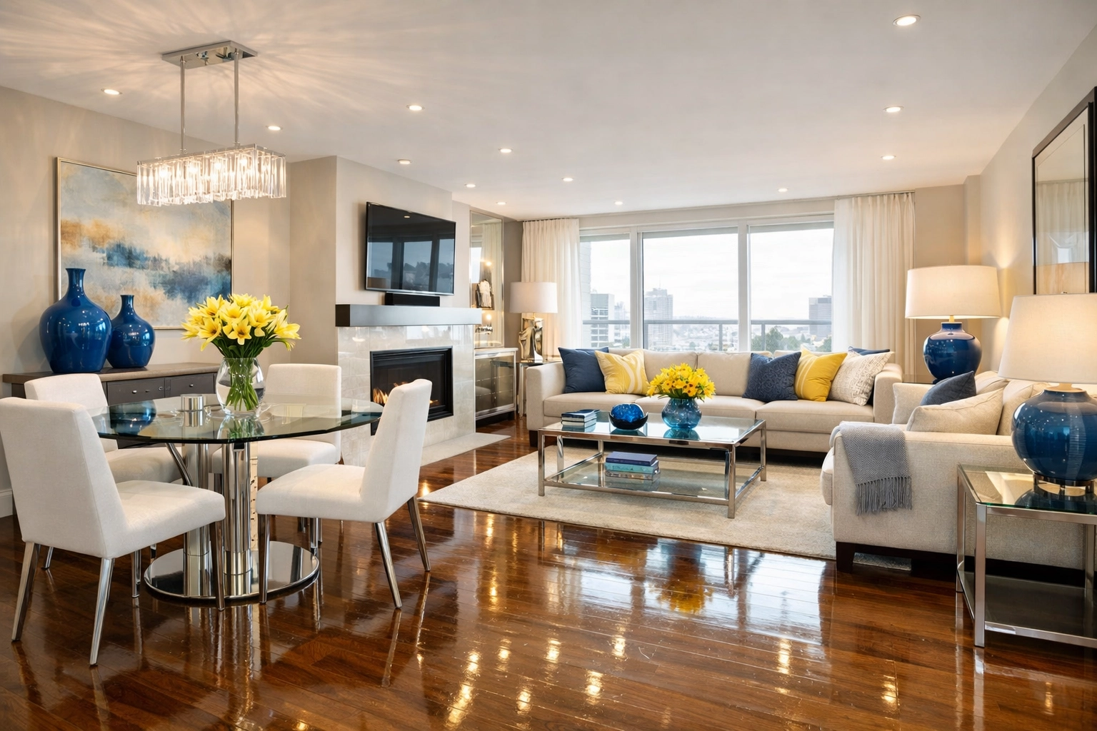 Sparkling clean Maynard apartment interior showing the results of professional deep cleaning.