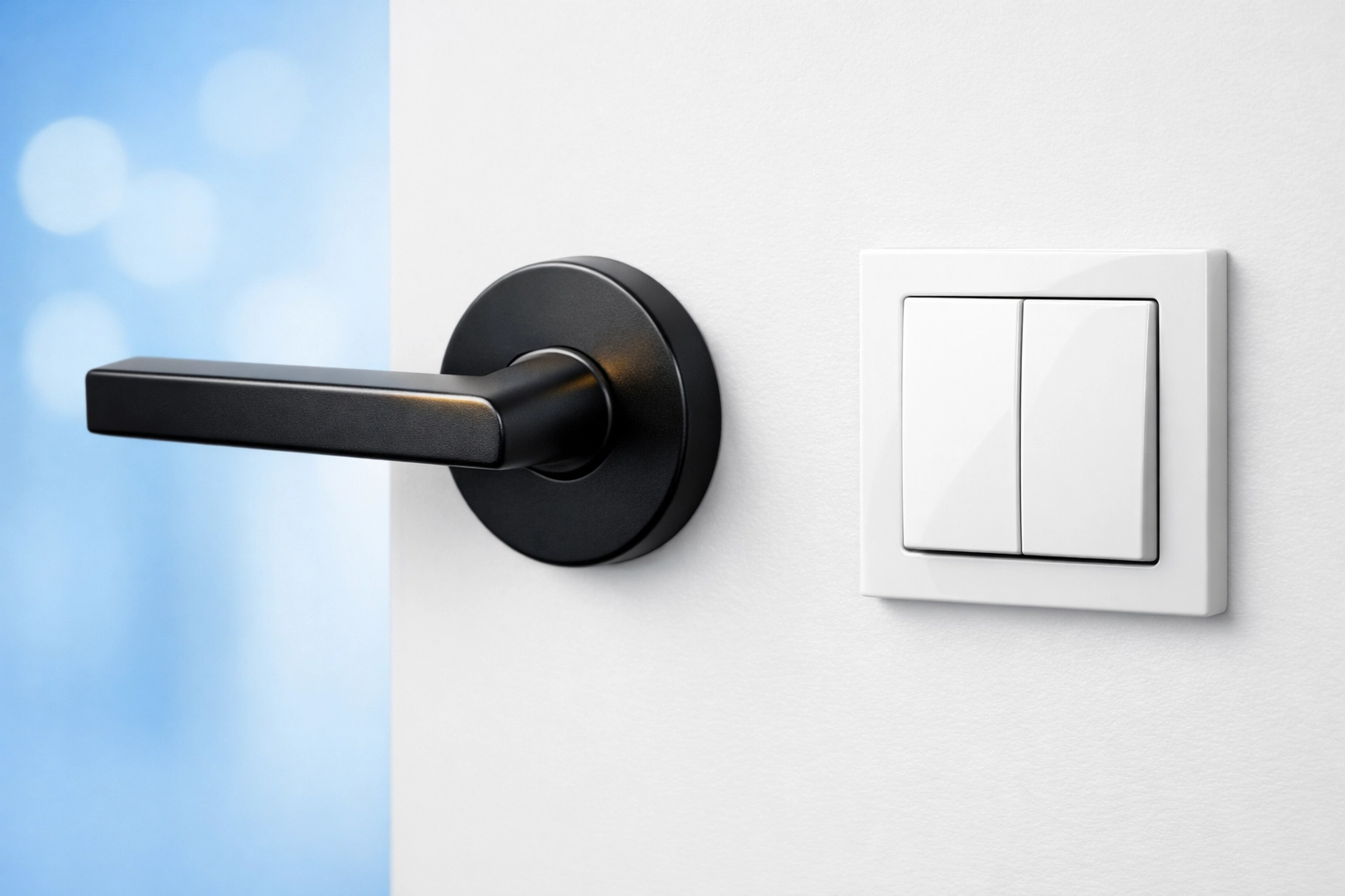 Sanitization of high-touch points like door handles and light switches during residential cleaning Massachusetts.