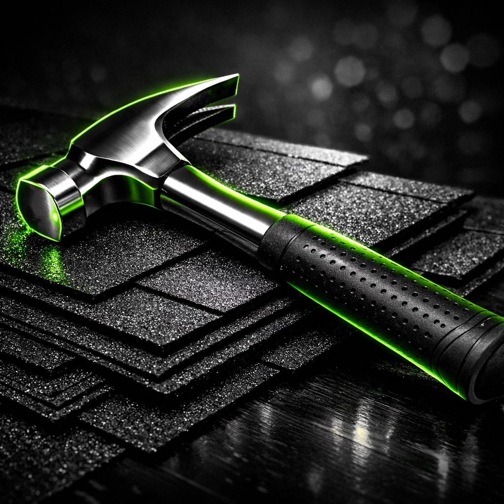 Professional roofing tools and architectural shingles for Jefferson City contractors.