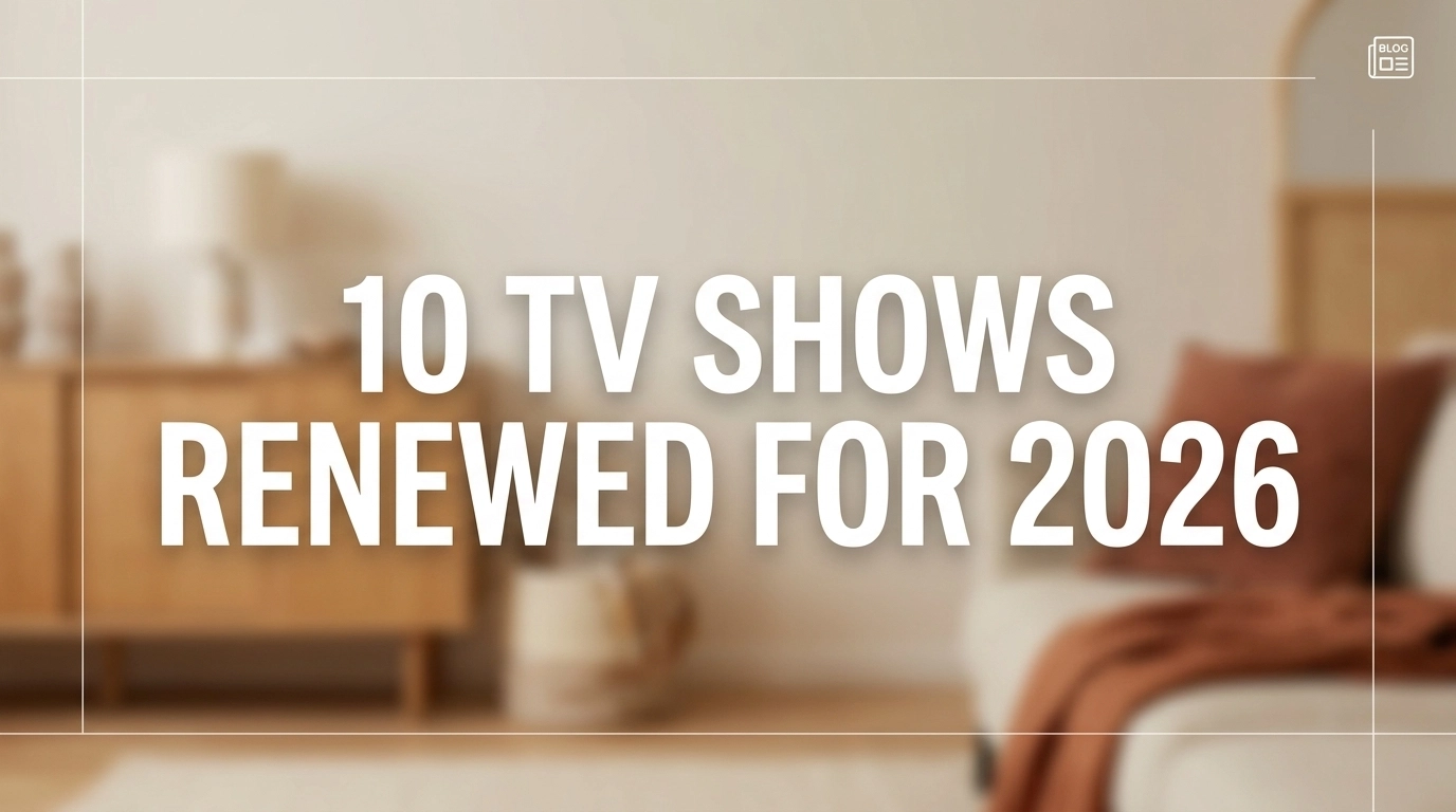 Graphic banner 10 TV Shows Renewed for 2026