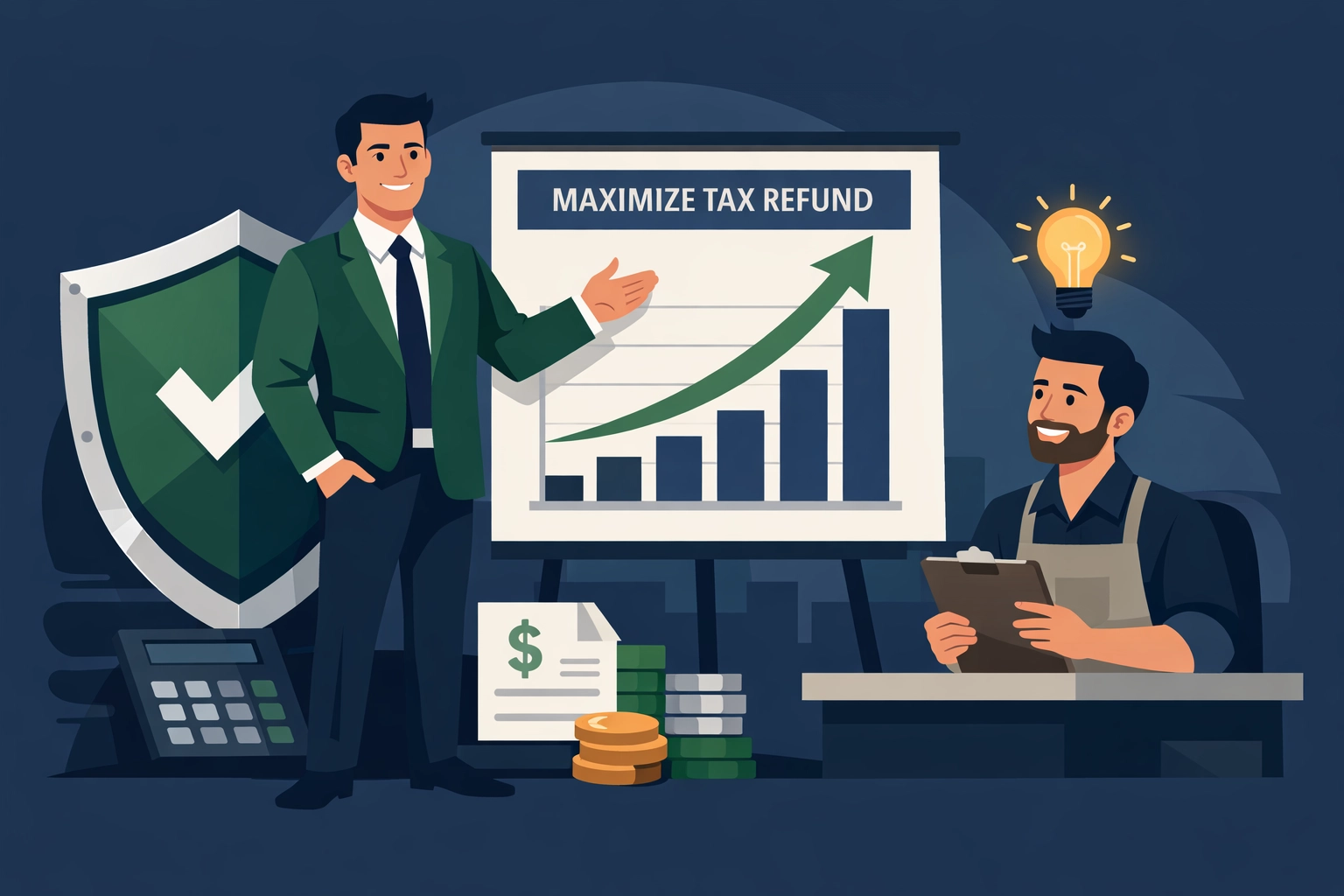 Professional tax expert helping a New Haven small business owner secure a maximized refund and tax protection.