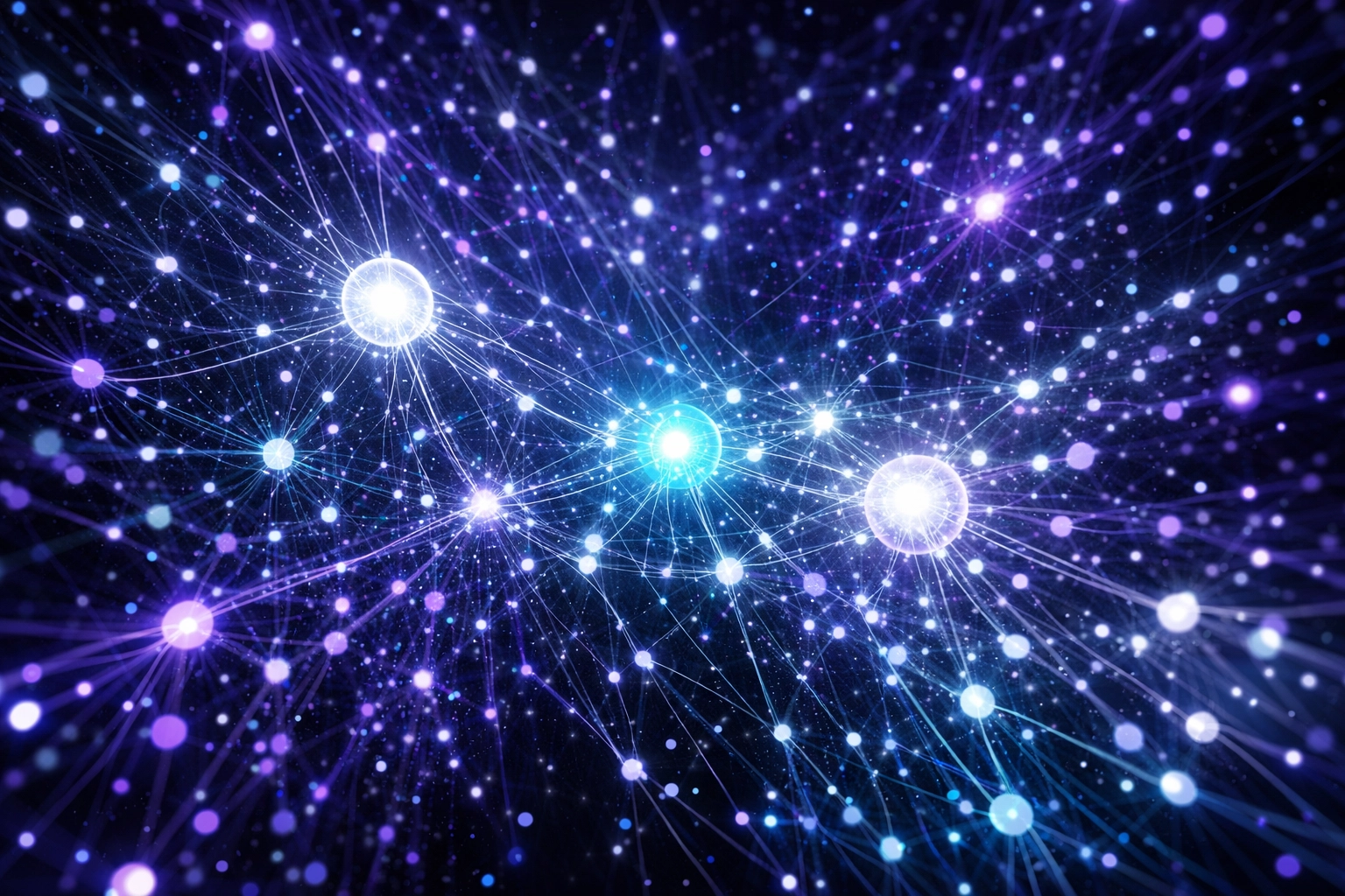 A digital knowledge graph representing interconnected notes and complex academic concepts.