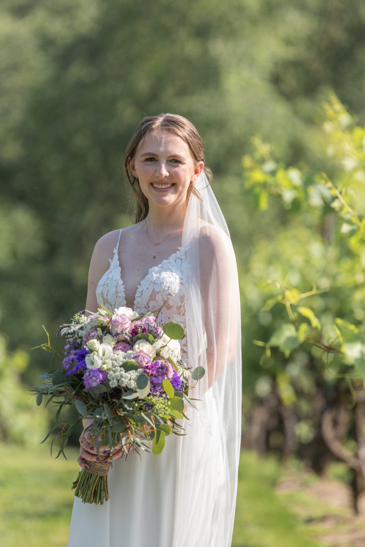 Tresa and Michael at their Monterre Vineyards wedding