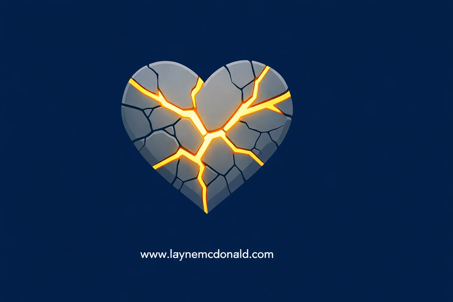 Illustration of a cracked heart being healed by golden light, representing spiritual redemption and grace.