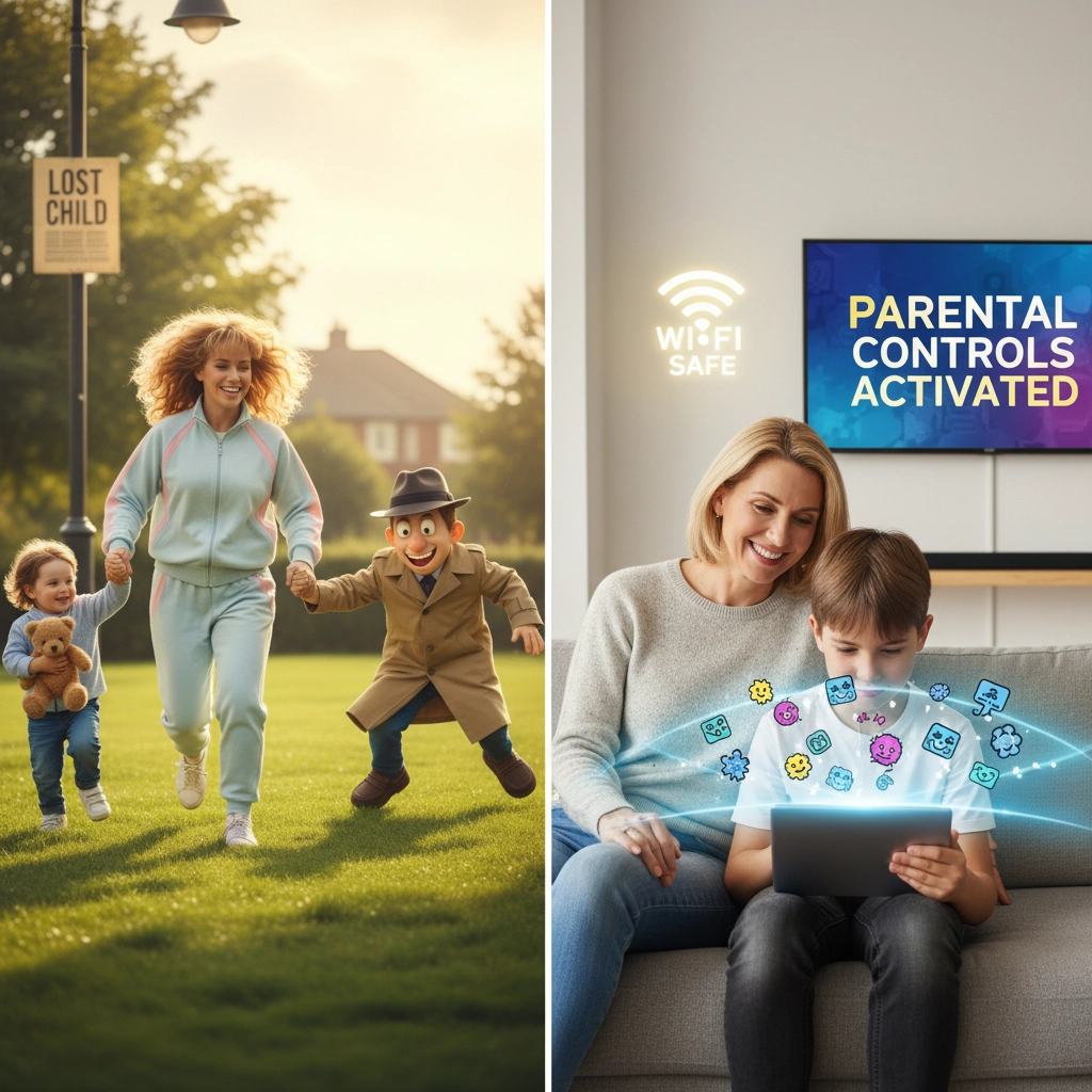 From Stranger Danger to Screen Time: The Hilarious (and Holy) Shift in Parenting Safety Since the 1980s