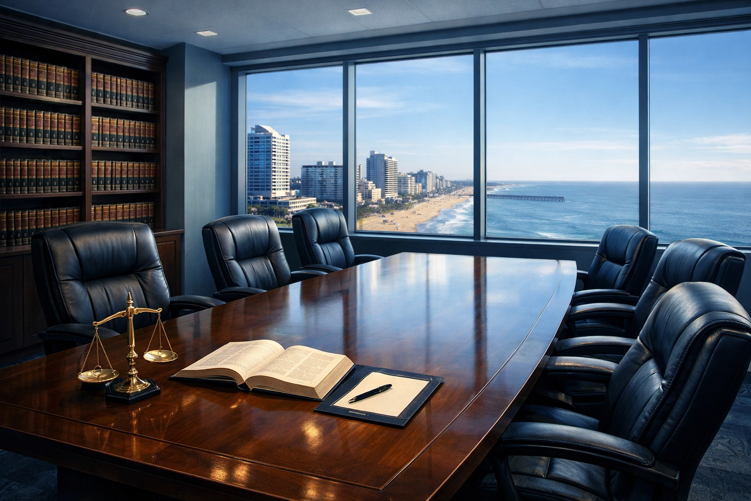 Modern law office in Virginia Beach where divorce attorneys meet with clients