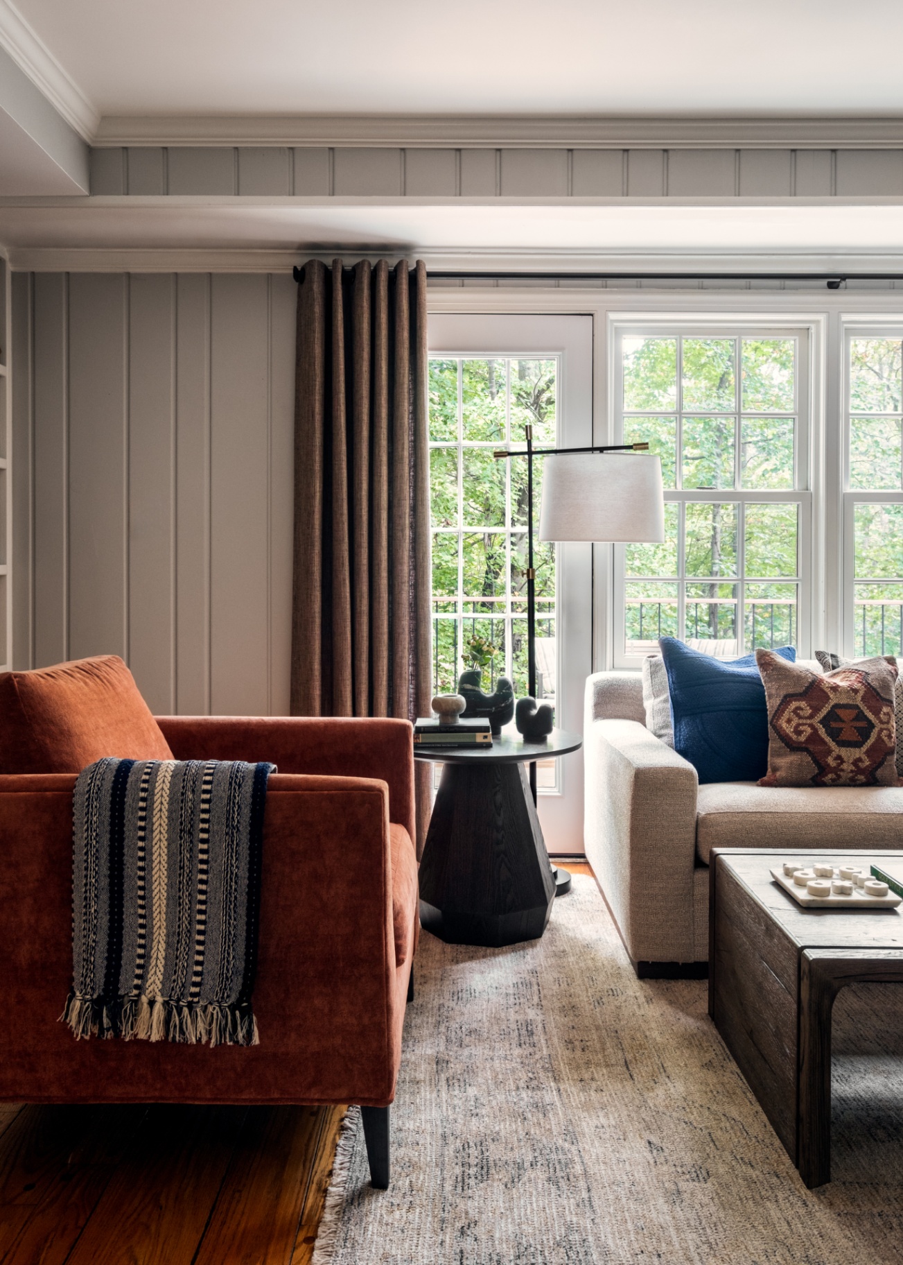 Warm, inviting living room