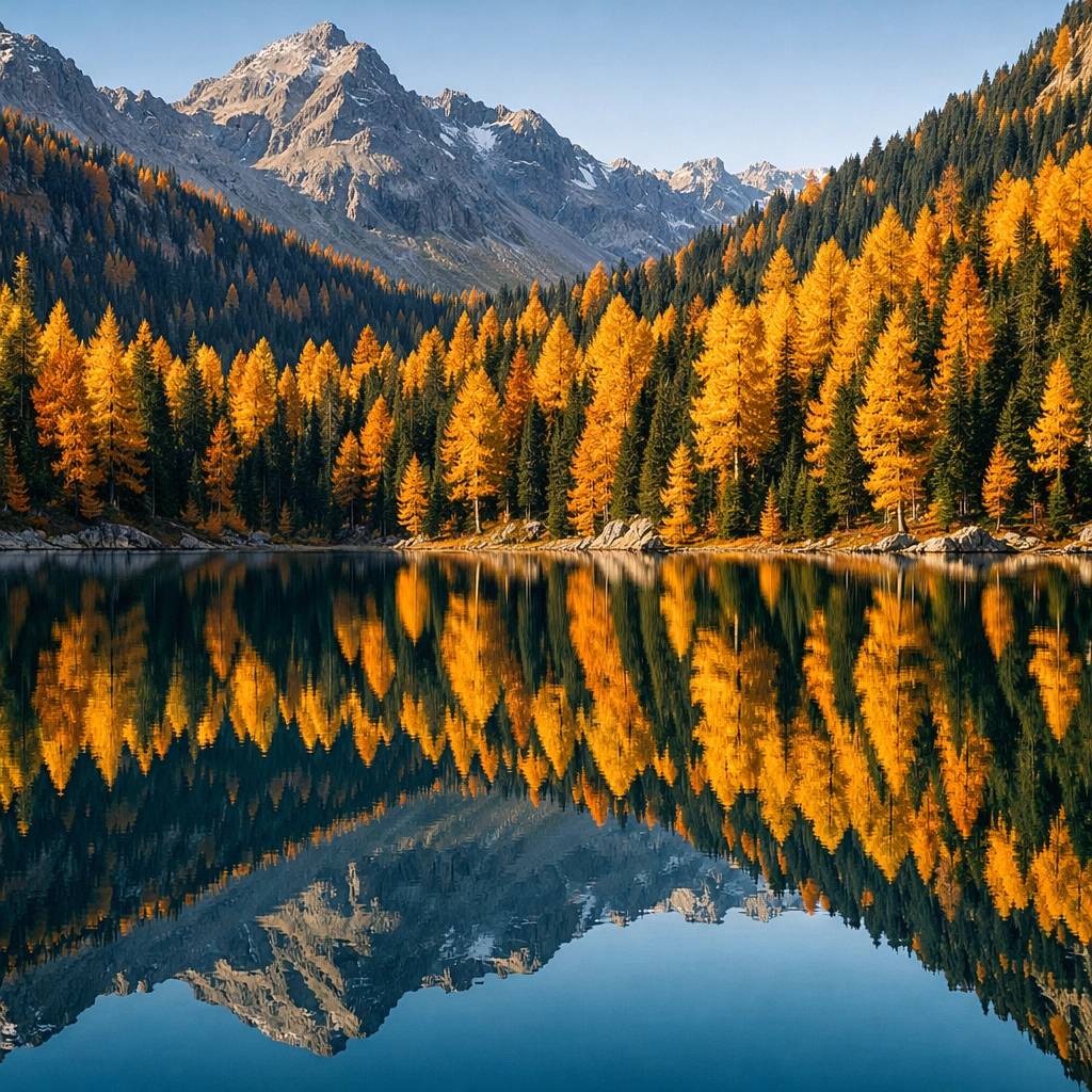 Clean alpine lake reflection showing how to fix landscape photography mistakes by checking frame edges.