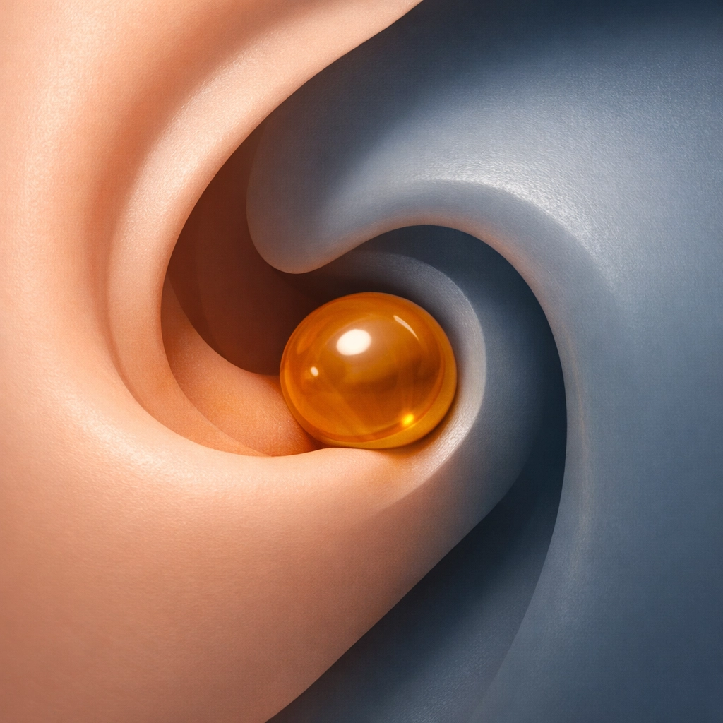 Professional Ear Wax Removal in Launceston: Say Goodbye to Blocked Ears Illustration of an impacted ear wax blockage inside a narrow ear canal.