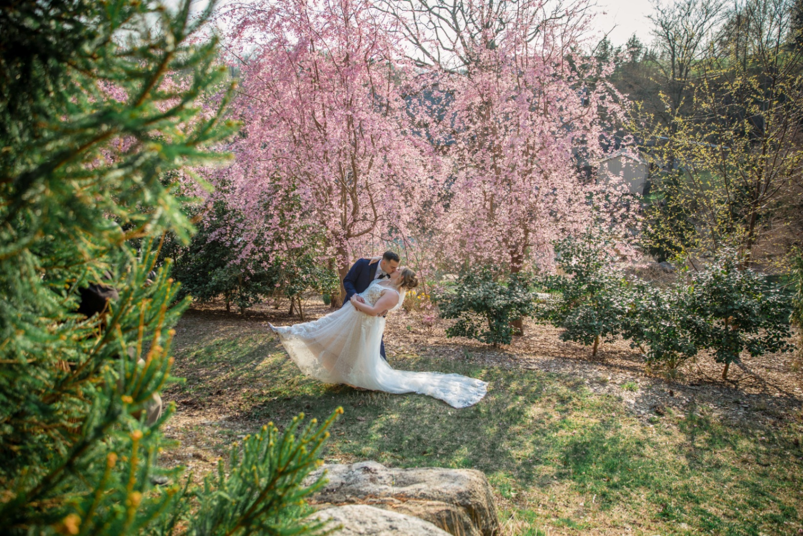 Ashley and Michael at Glasbern Inn
