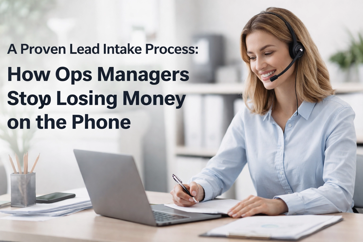 [HERO] A Proven Lead Intake Process: How Ops Managers Stop Losing Money on the Phone
