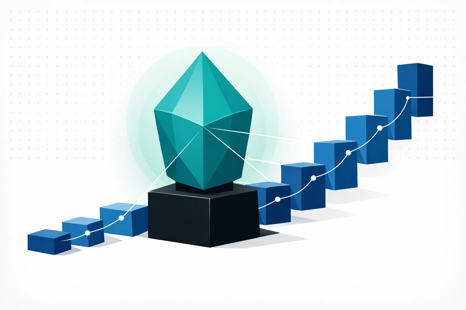 Minimalist illustration representing Lean Six Sigma Master Black Belt mentorship and leadership in training.