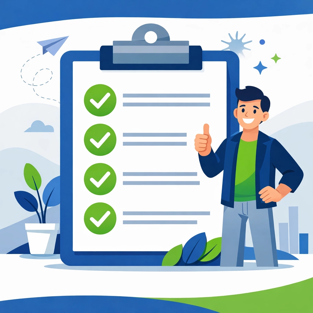 Completed tax preparation checklist for successful filing with a New Haven tax professional.