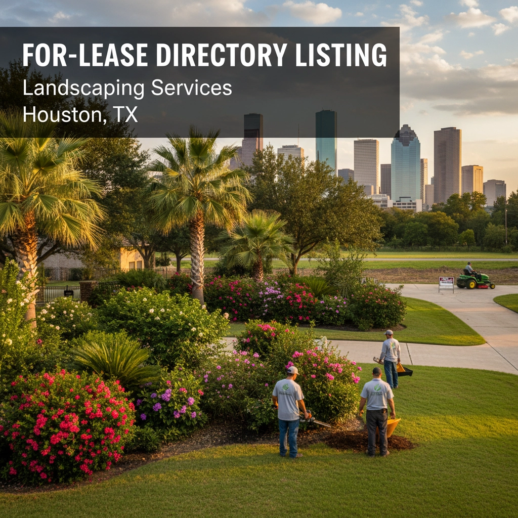 FOR-LEASE DIRECTORY LISTING – Landscaping Services – Houston, TX