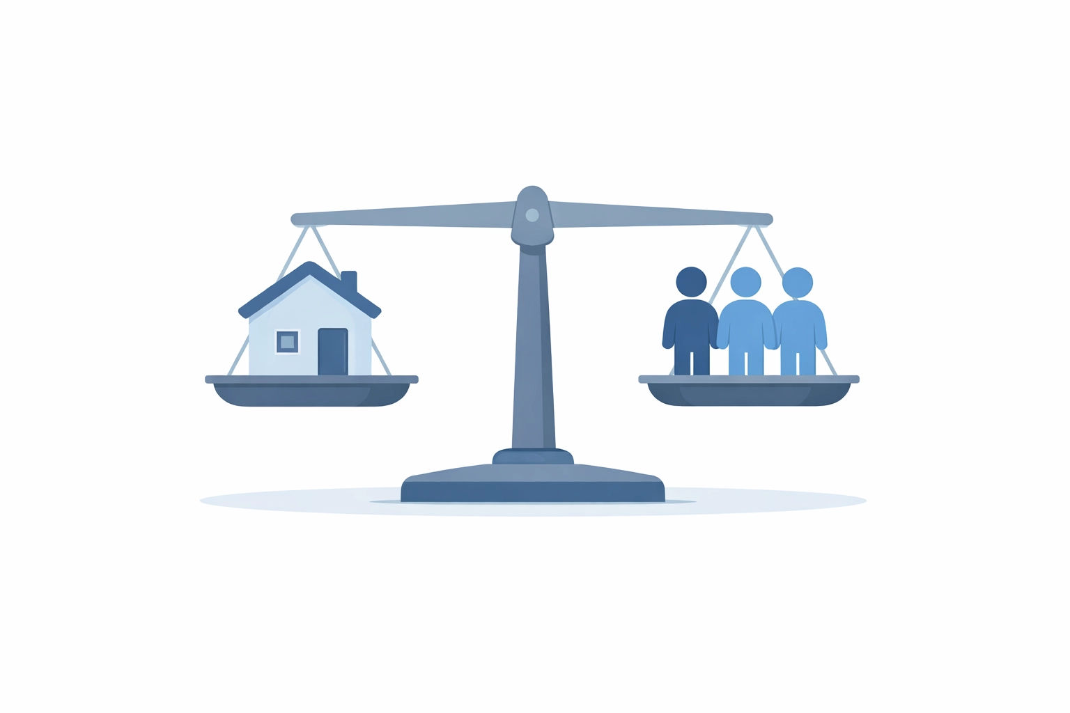Balanced scale showing Portland housing market equilibrium between buyers and sellers in 2026
