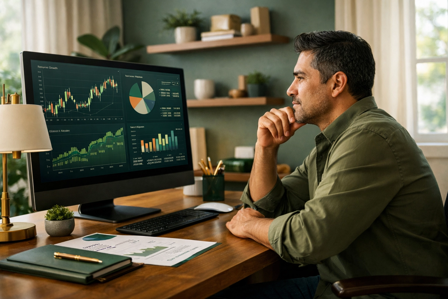 Entrepreneur planning 2026 tax strategy with financial analysis