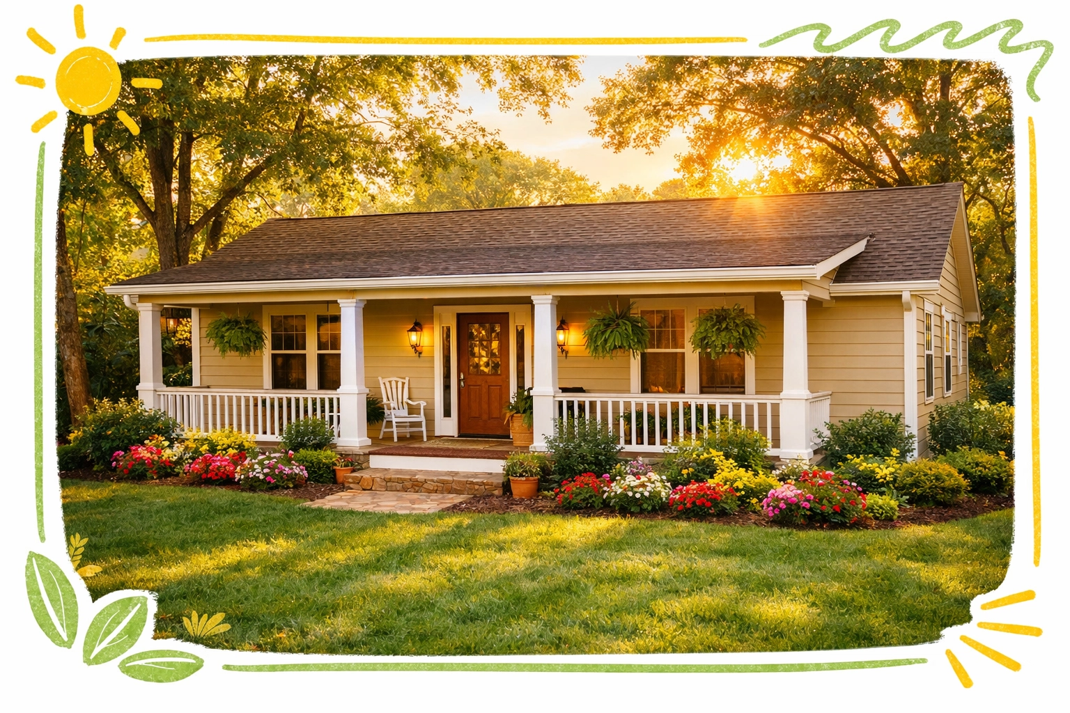 Single-story ranch home in Cobb County perfect for downsizing and low-maintenance living