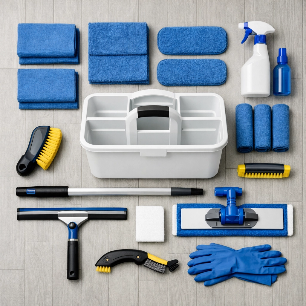 Organized equipment for a high-efficiency spring cleaning in Massachusetts ninja strike.
