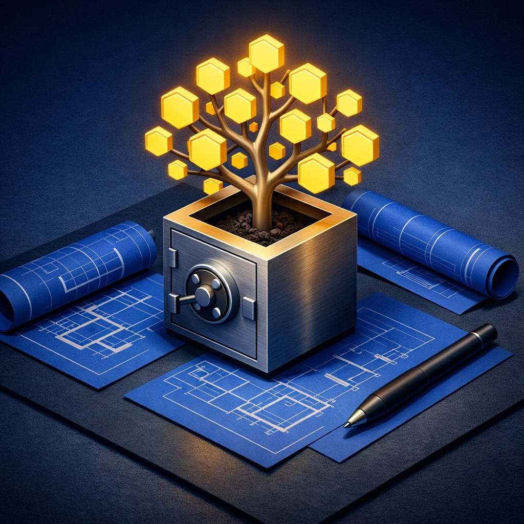 Symbolic representation of retirement savings and tax-advantaged accounts for long-term wealth protection.