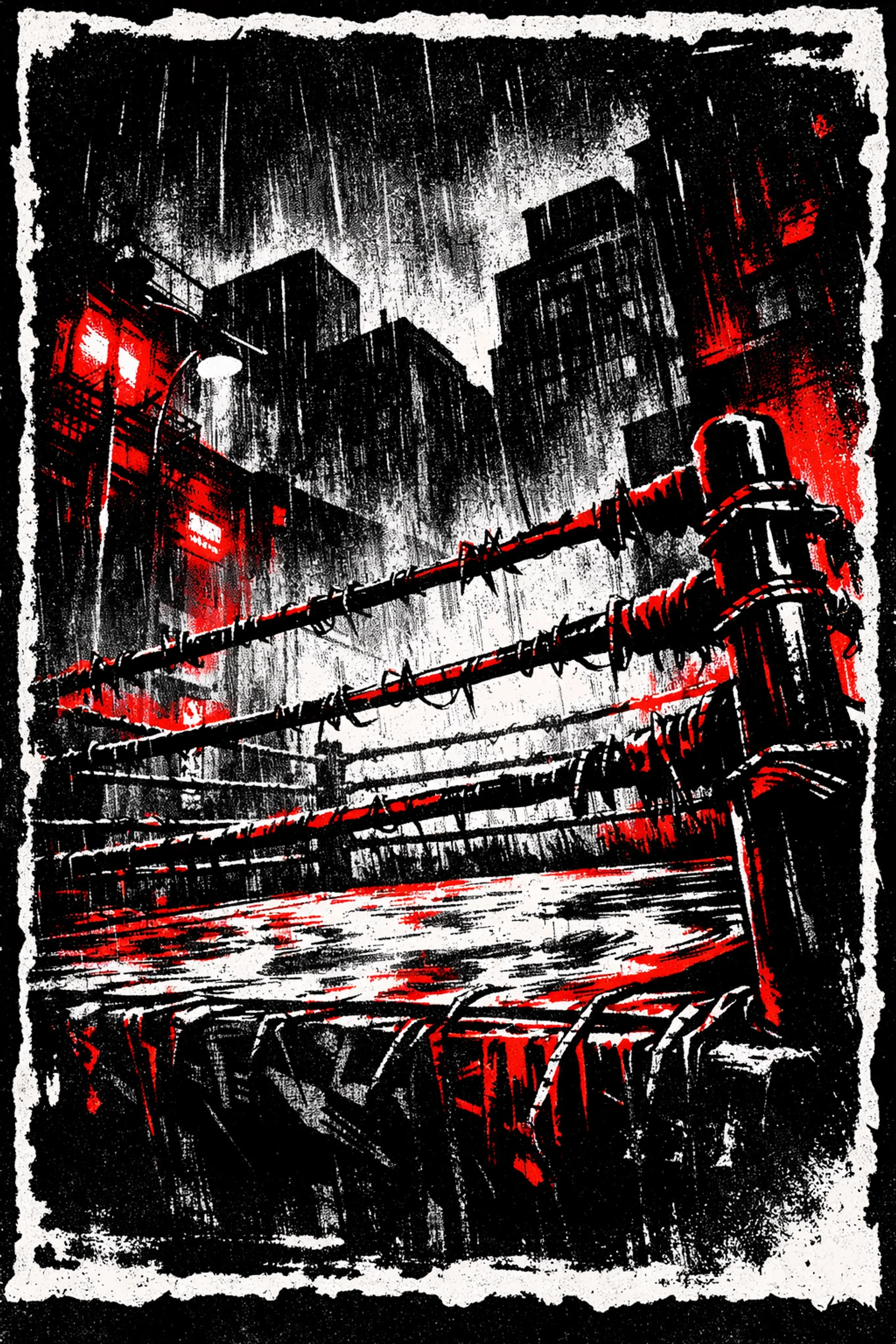 Gritty alley boxing ring symbolizing a fair fight and the reality of assault charges.