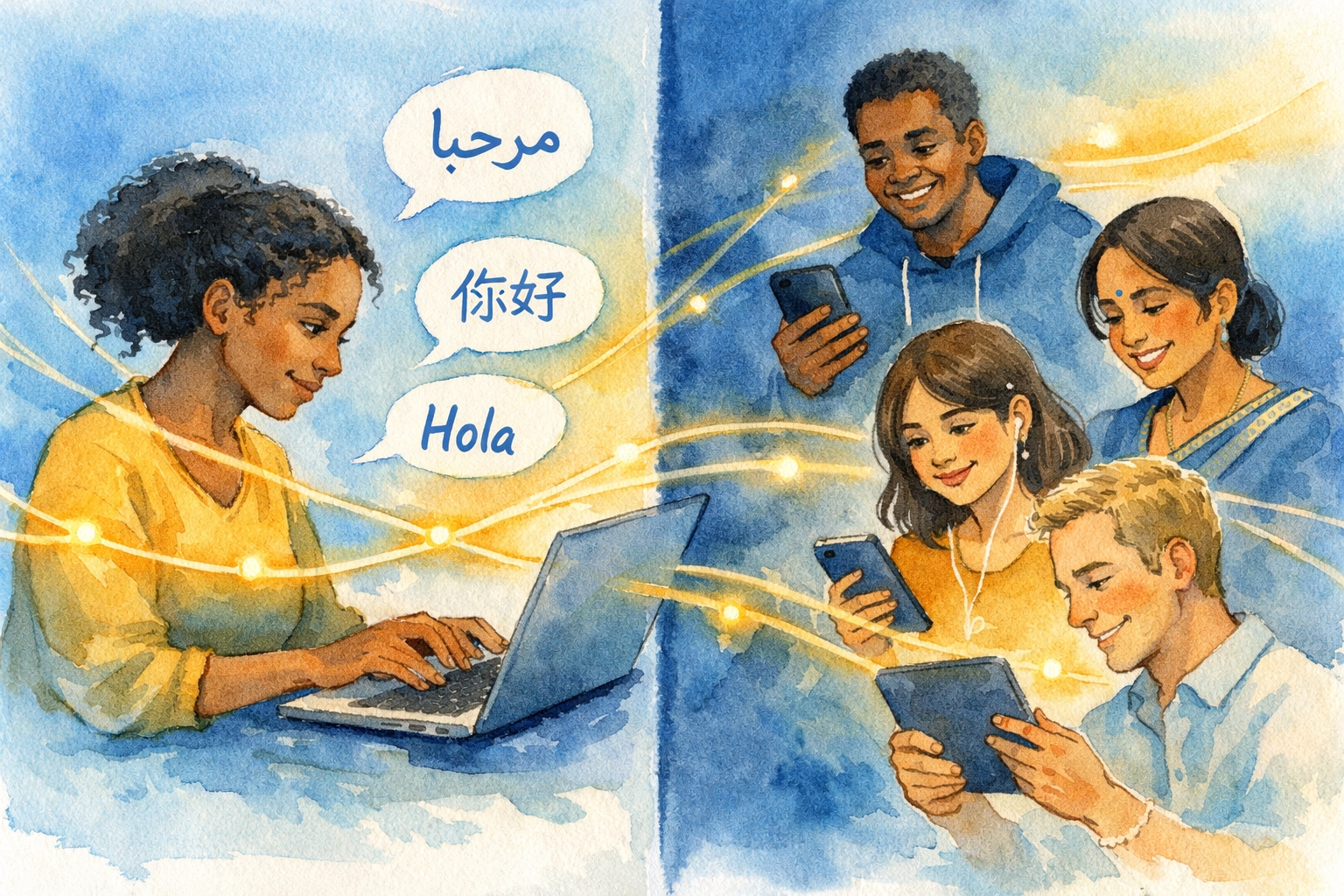 Global church community connecting across languages through online translation and digital ministry tools