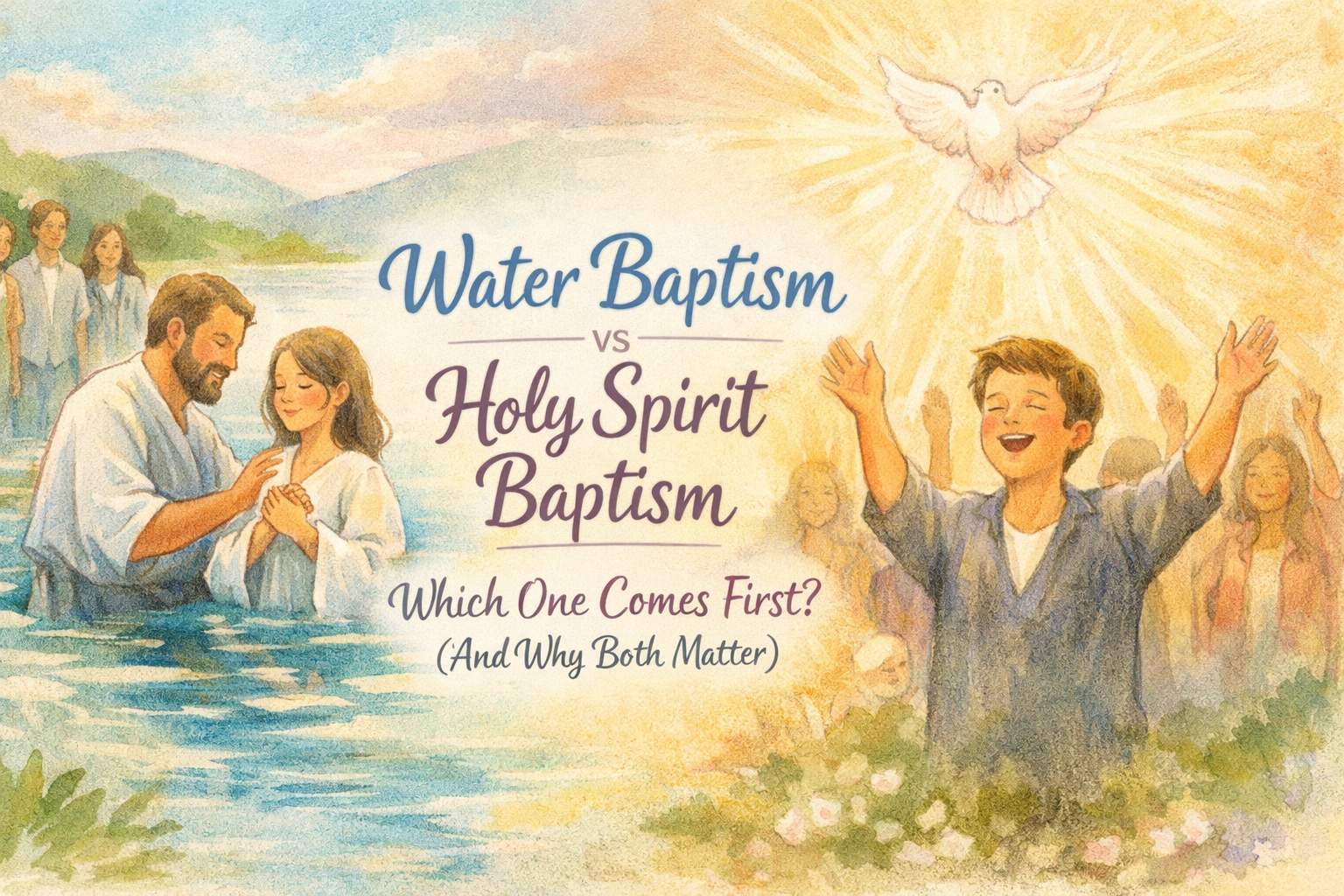 [HERO] Water Baptism vs Holy Spirit Baptism: Which One Comes First? (And Why Both Matter)