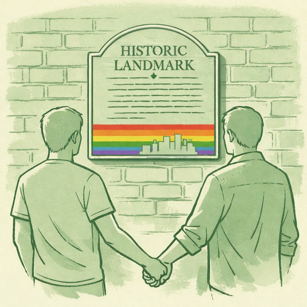 Black Cat historic landmark plaque California LGBTQ+ history recognition