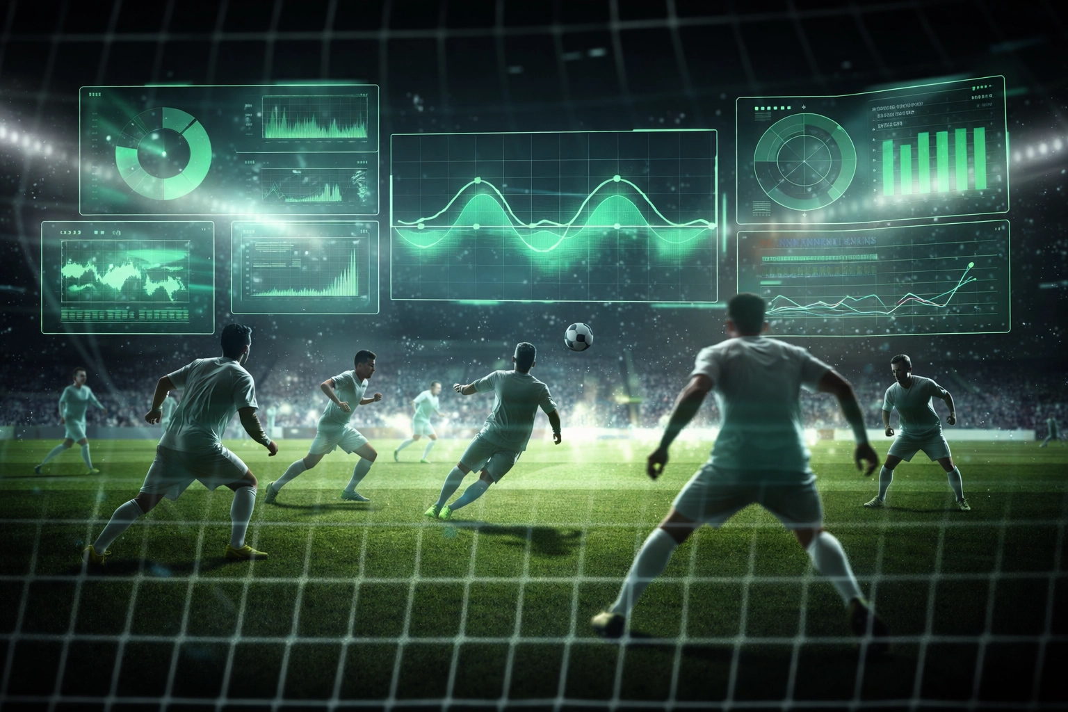 Live football match moment enhanced with real-time AI data overlays for in-play betting strategies