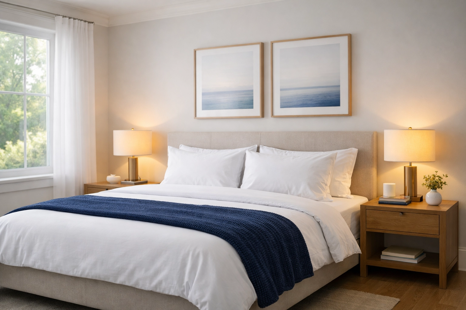 Dust-free master bedroom in a luxury Lexington home providing peace of mind and clarity.