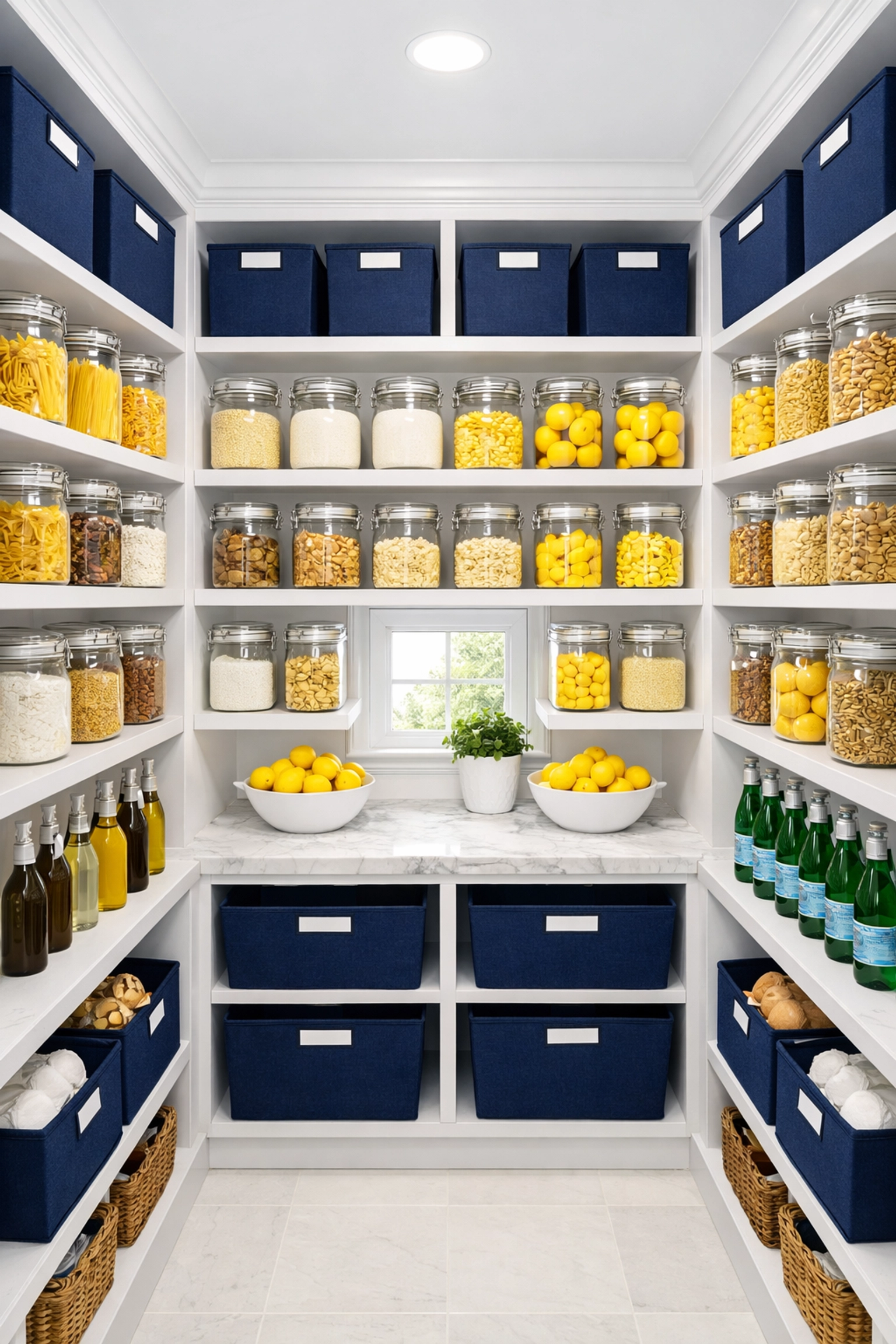 Neatly organized pantry showing the results of expert spring cleaning in Massachusetts.