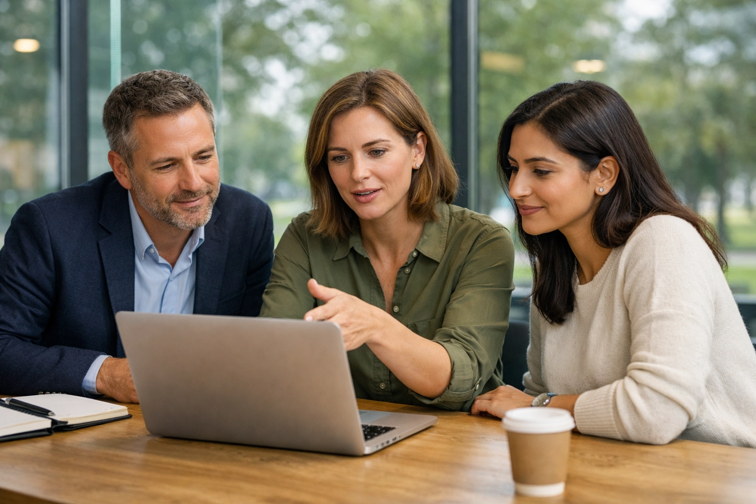 Mitarbeiterschulung zur Steigerung der KI-Kompetenz und sicheren Nutzung digitaler Tools.