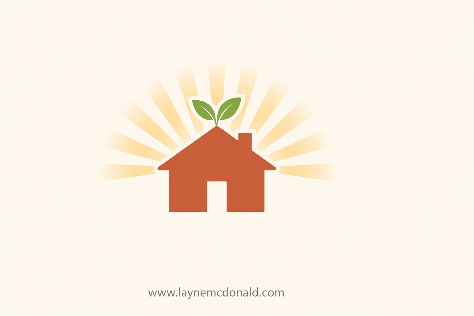 Illustration of a house with a growing sprout, symbolizing a faith-integrated home focused on safety and growth.