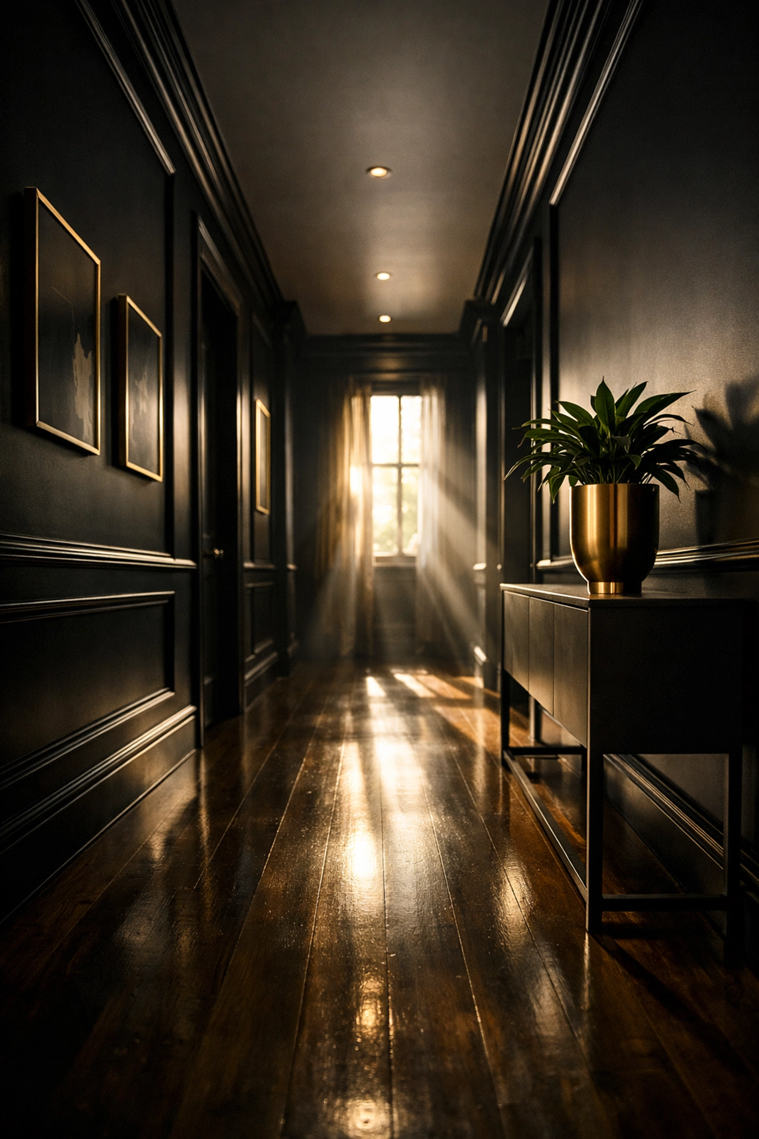 Sophisticated hallway in high-end property, emphasizing attention to detail and the value of thorough inventory documentation.