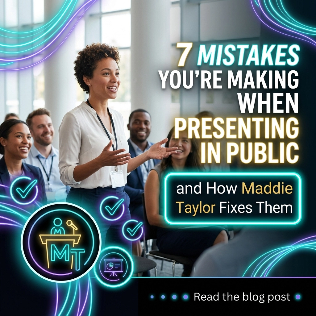 [HERO] 7 Mistakes You’re Making When Presenting in Public (and How Maddie Taylor Fixes Them)