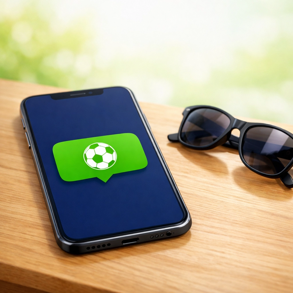 Smartphone showing real-time in play scanner alerts for automated football betting trends.