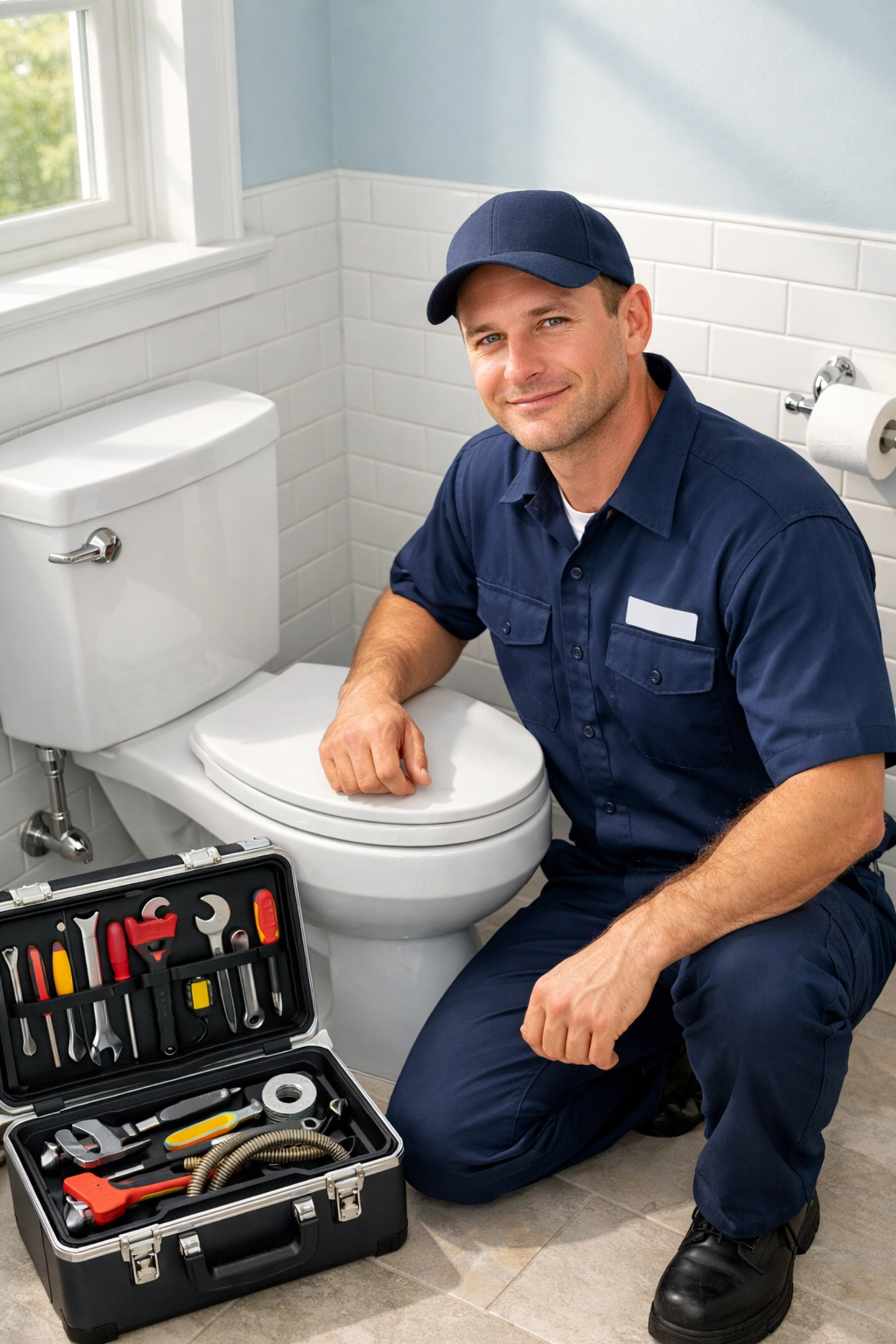 Professional maintenance technician providing 24/7 emergency plumbing repair service