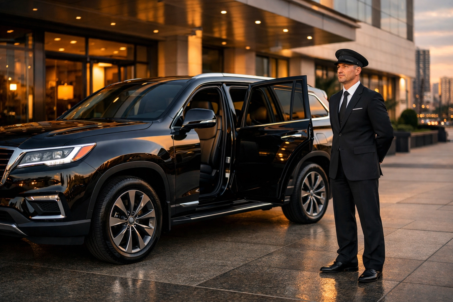 NEWSLETTER: Your Quick-Start Guide to Super Bowl Networking Success – Transform Game Day Into Deal-Closing Gold Premium executive SUV with professional chauffeur for Super Bowl corporate travel