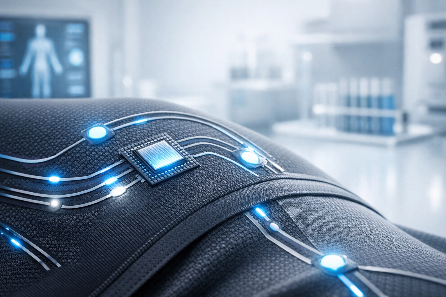 Smart fabric technology with embedded sensors for digestive health monitoring