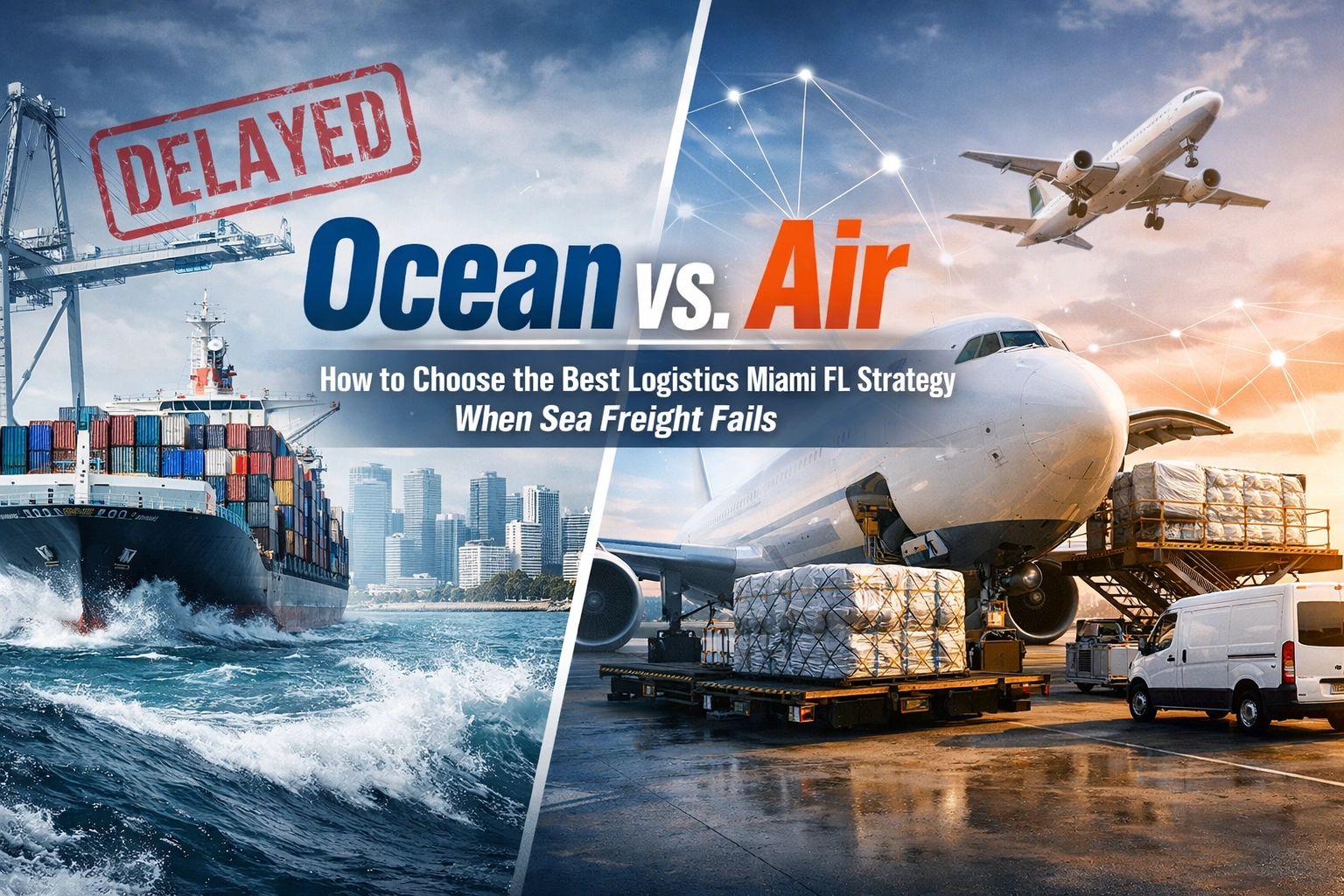 [HERO] Ocean vs. Air: How to Choose the Best Logistics Miami FL Strategy When Sea Freight Fails