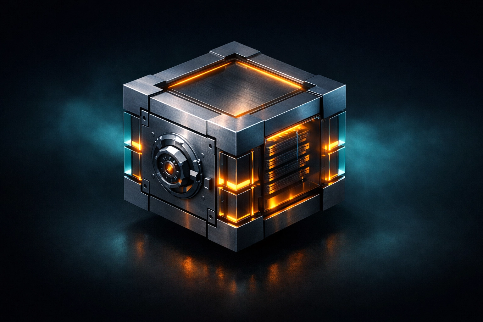 A digital security vault representing off-site WordPress backups and business data protection.