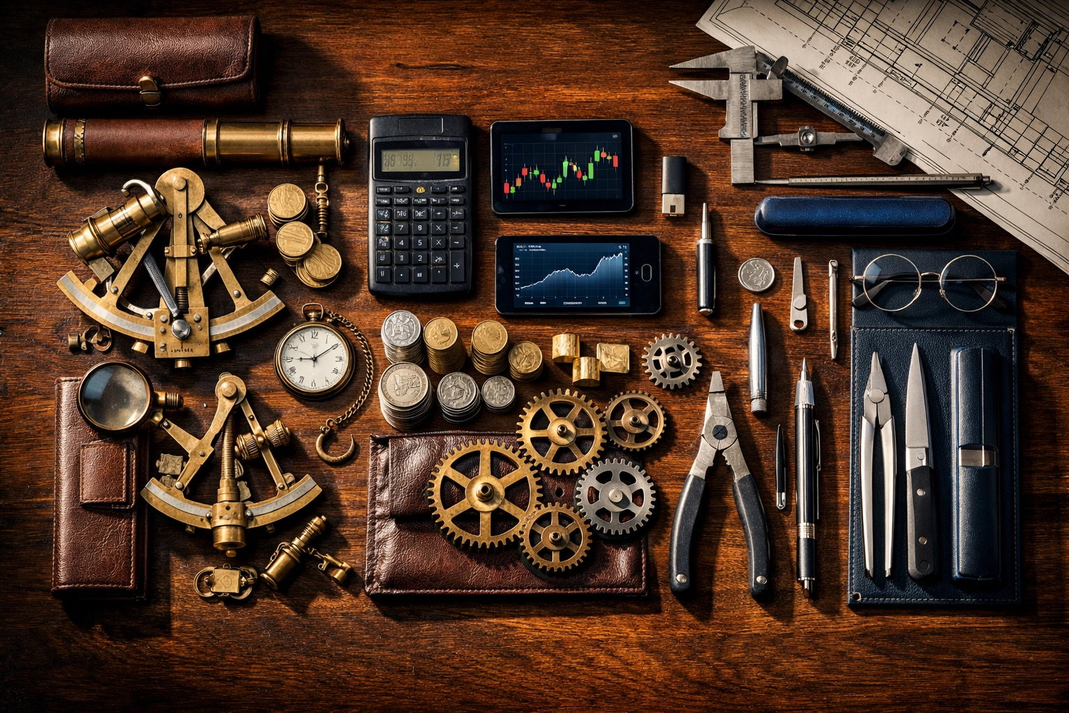 Investment strategy toolkit showing various wealth management tools and approaches for portfolio diversification