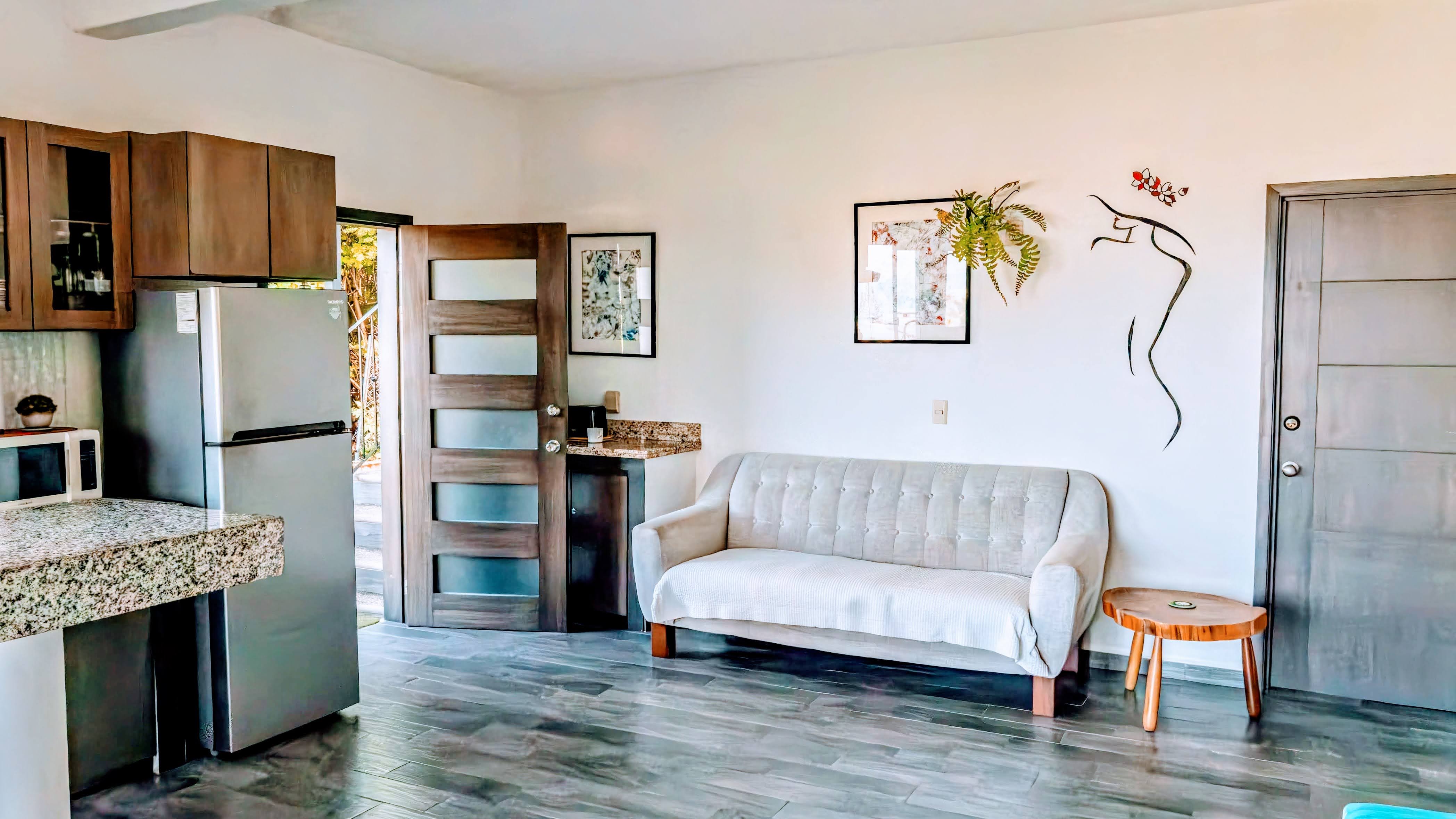 Bright, modern living area in Puerto Vallarta condo