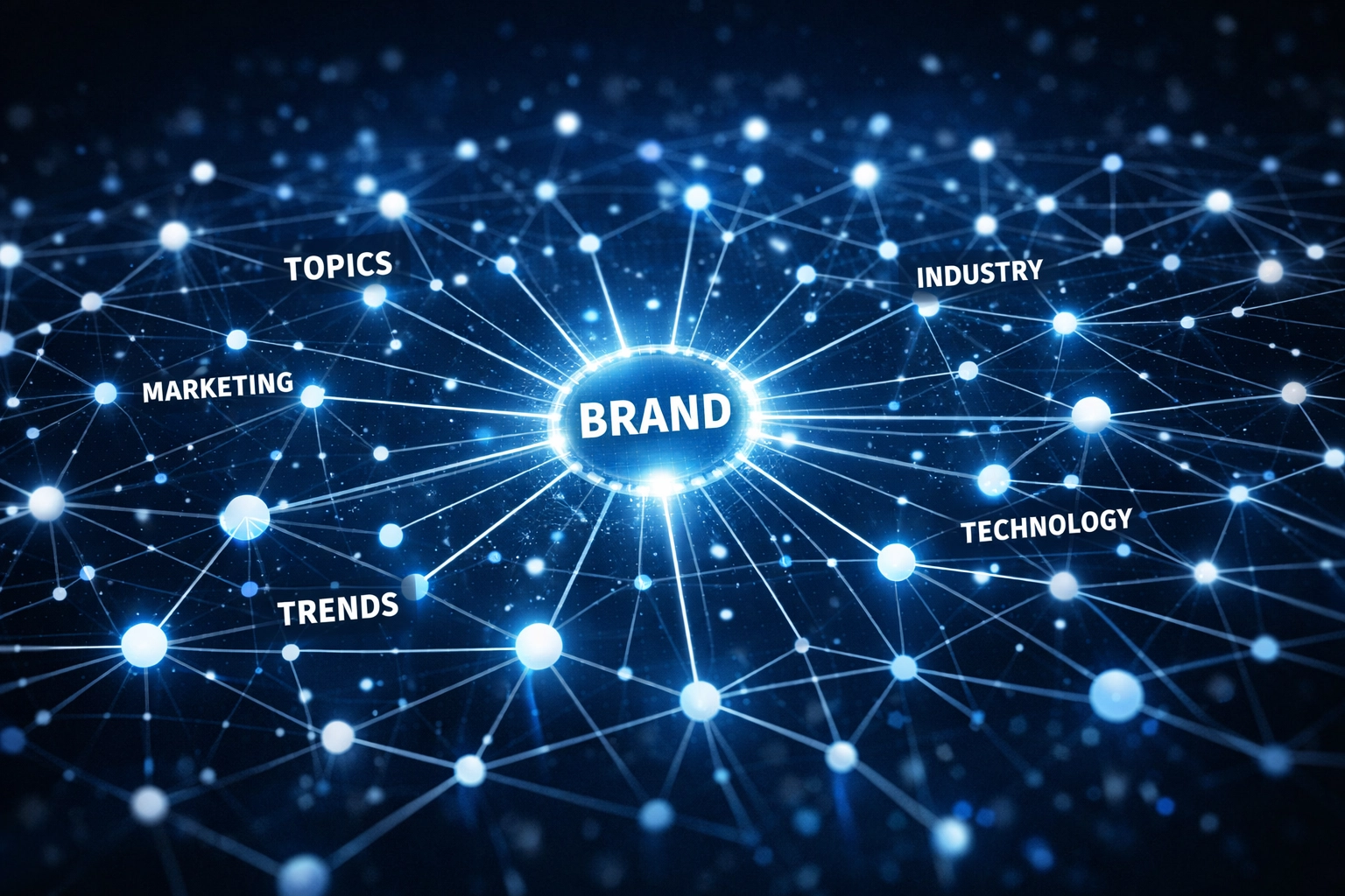 Interconnected knowledge graph visualization showing entity relationships and semantic connections in AI systems Interconnected knowledge graph visualization showing entity relationships and semantic connections in AI systems