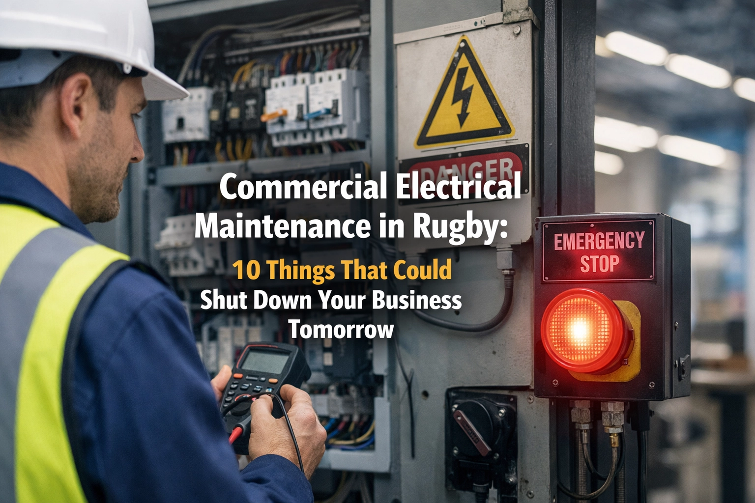 [HERO] Commercial Electrical Maintenance in Rugby: 10 Things That Could Shut Down Your Business Tomorrow