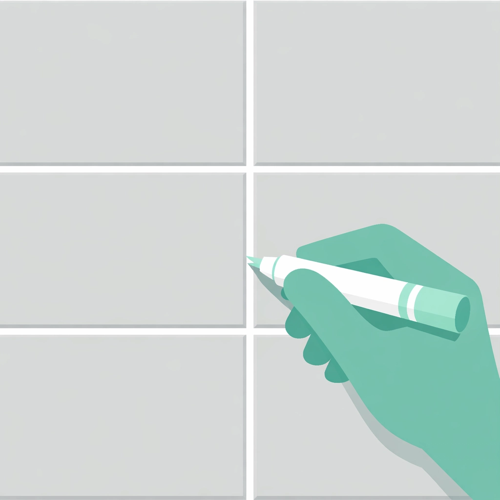 Refreshing subway tile grout lines for a clean kitchen backsplash or bathroom floor.
