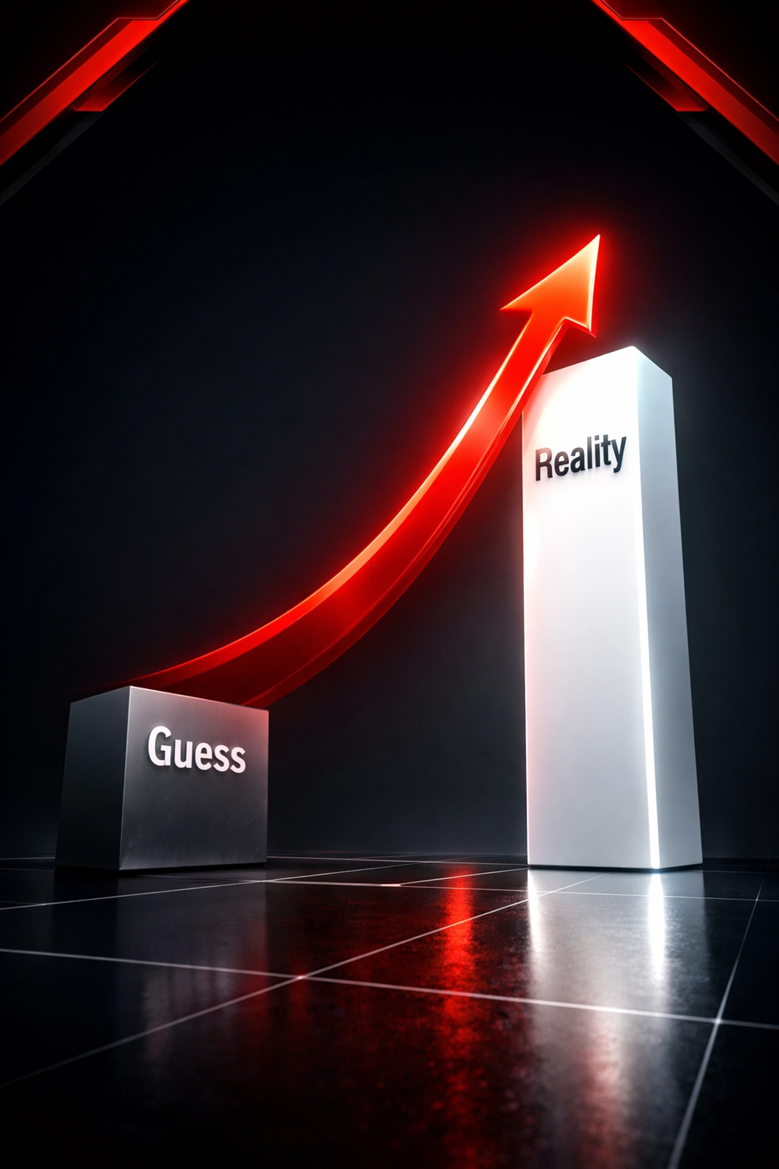 Business price gap analysis chart showing owner guess vs market reality in Tampa Bay.