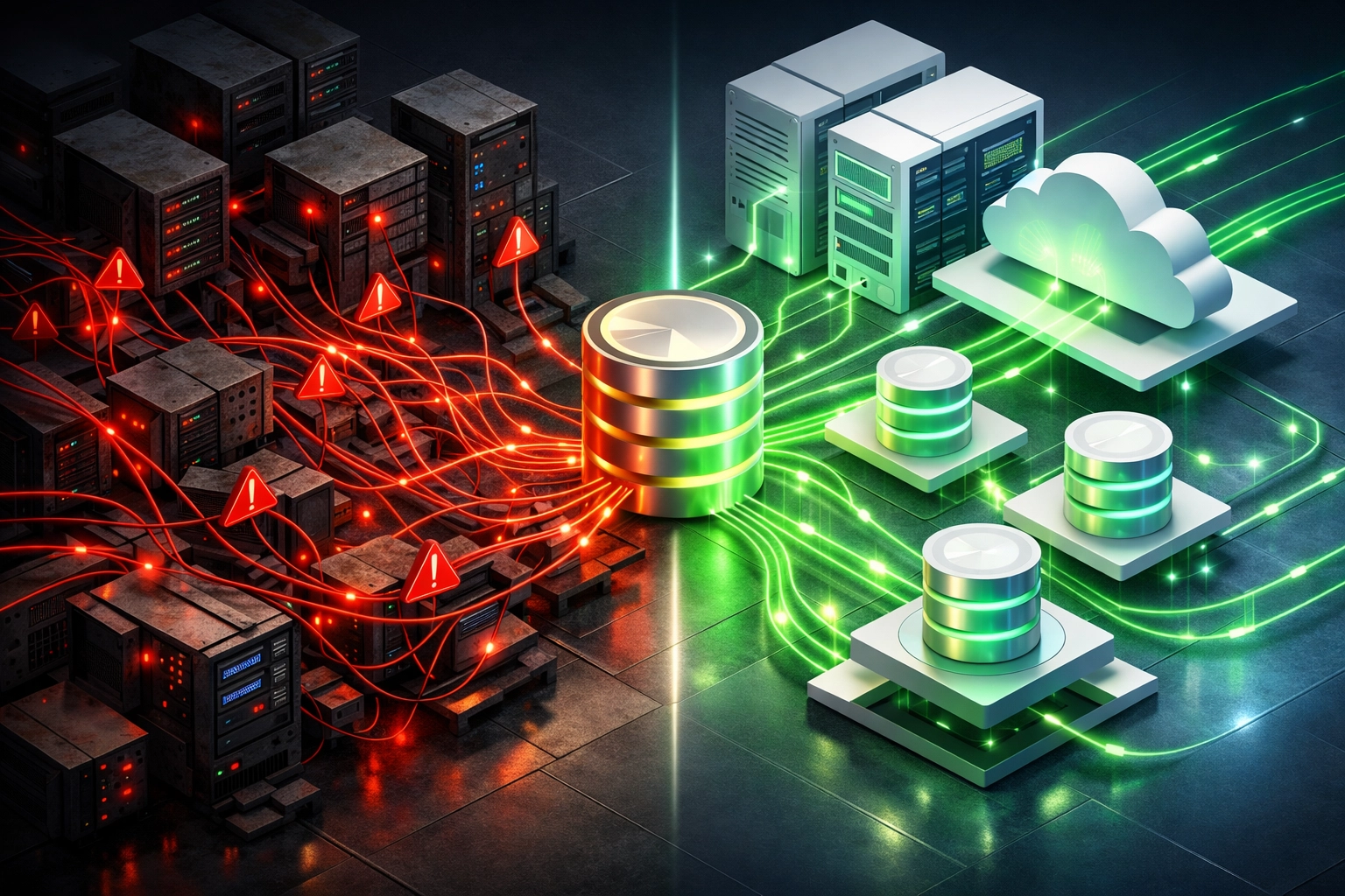 Legacy system integration to modern ServiceNow ITOM platform with data migration pathways